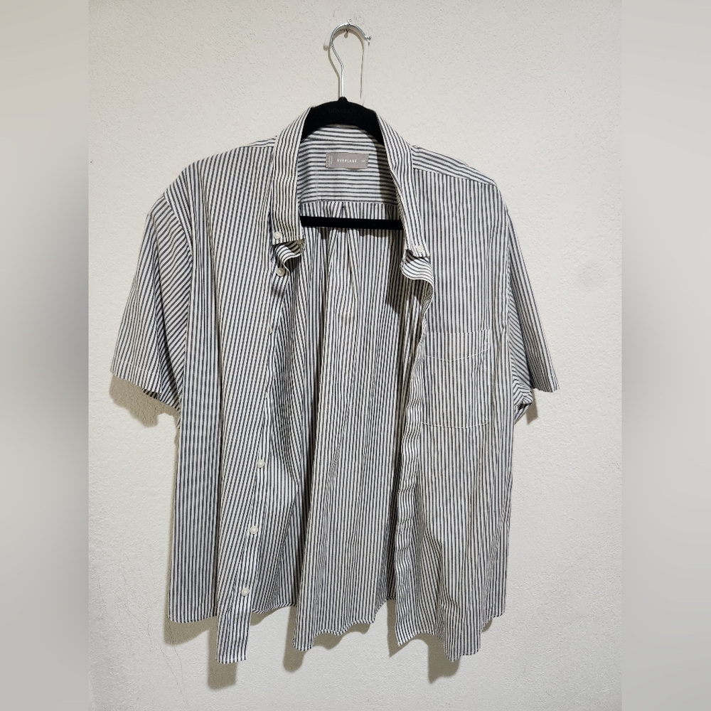 Men's Everlane Button Down Short Sleeve Shirt- XXL